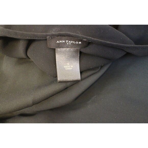 Ann Taylor Black Button Down Dress S - Picture 3 of 3